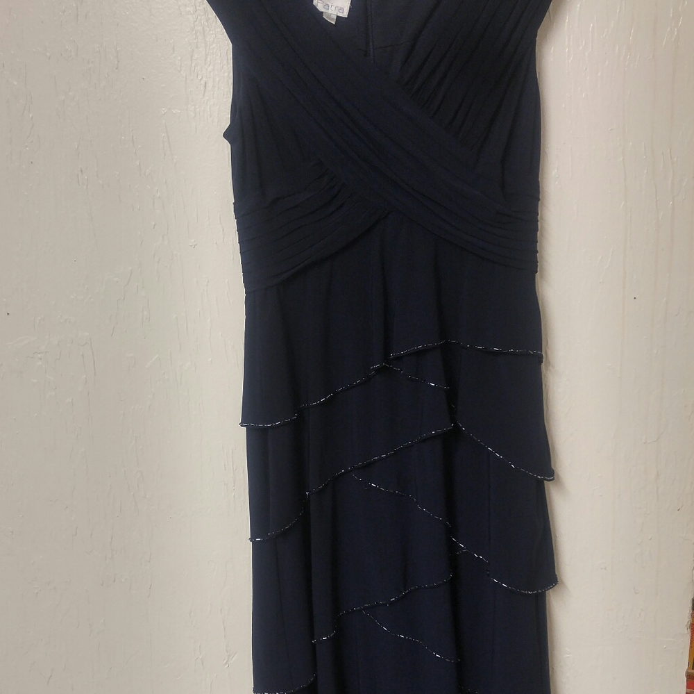 Petra Long Layered Ruffle Dress